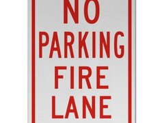 No Parking Fire Lane Sign