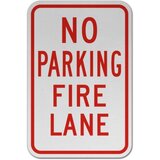 No Parking Fire Lane Sign